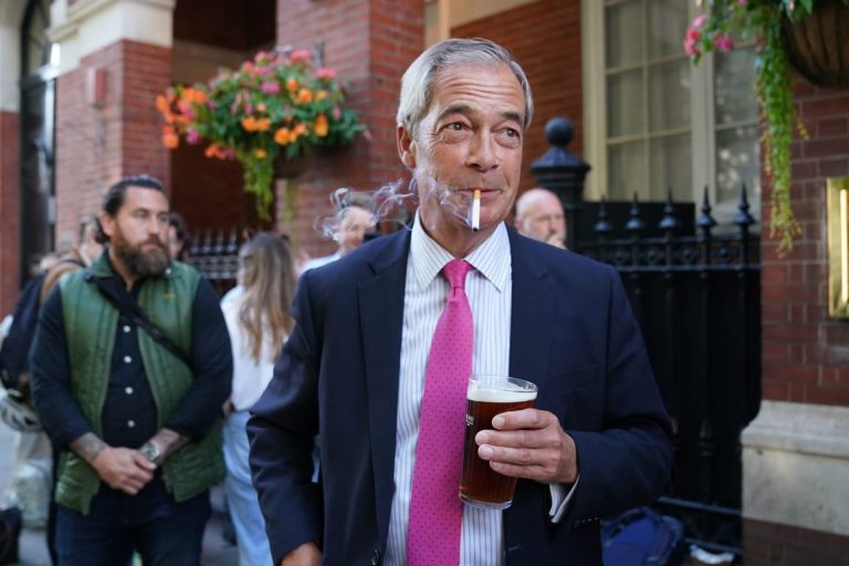 Pint-swilling Nigel Farage wants to be savior of Britain’s pubs