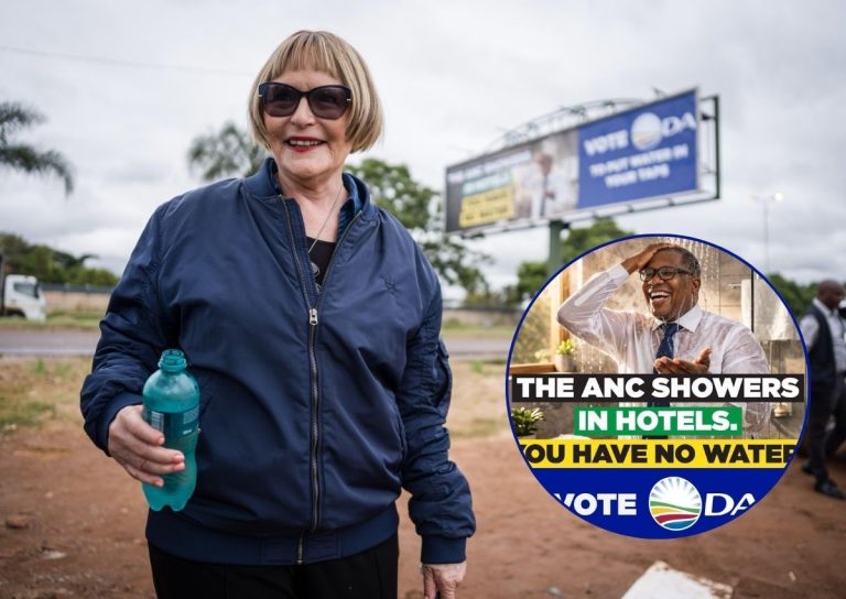 Helen Zille trolls Lesufi in Joburg mayoral bid billboard