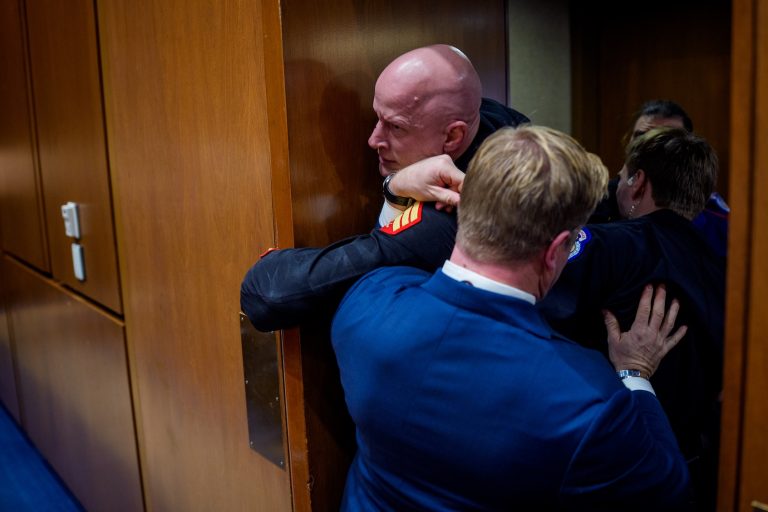 “Unhinged”: Sen. Sheehy accused of breaking Iran war protestor’s arm