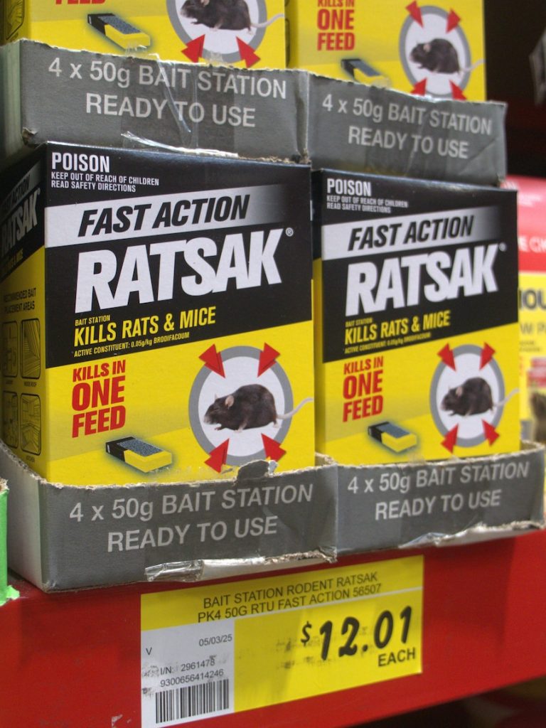 Commercial rat baits to be banned from supermarket shelves