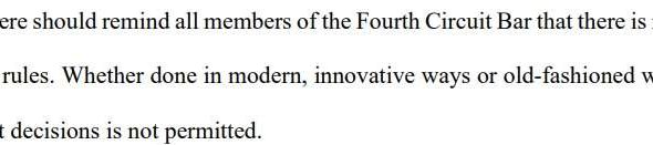 Fourth Circuit Publicly Admonishes Lawyer for “Citations to Nonexistent Judicial Opinions”