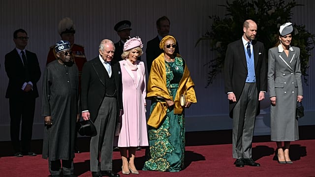 Prince and Princess of Wales meet Nigerian President at Windsor