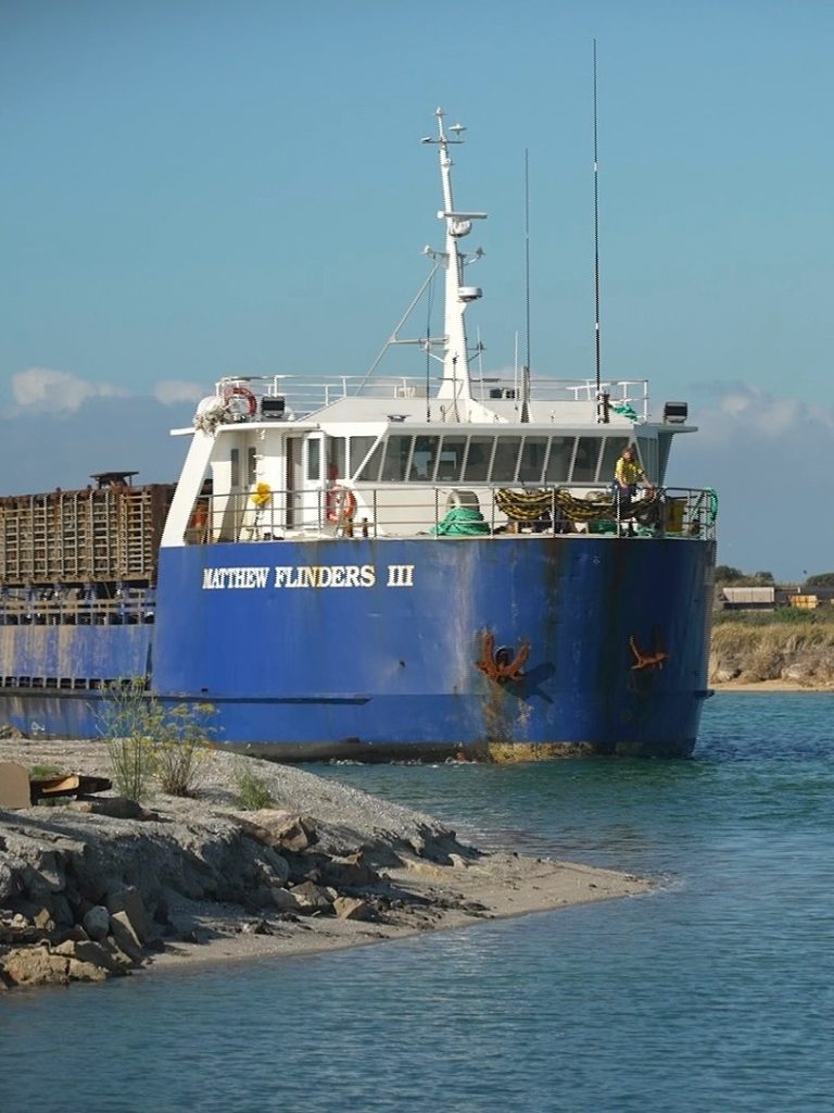 Ships often run aground in this channel. This operator is pushing for a fix