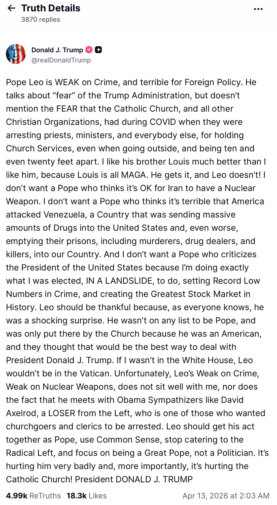 Trump: With God on his side? 