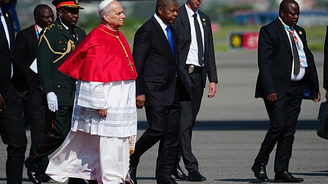 Pope Leo XIV arrives in Angola, third stop on Africa tour