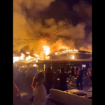 Fire engulfs more than 200 homes in Malaysian floating village