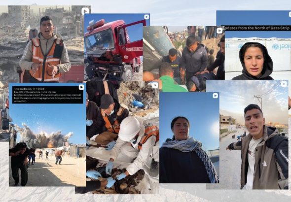 Citizen Journalists Shine a Light on Gaza