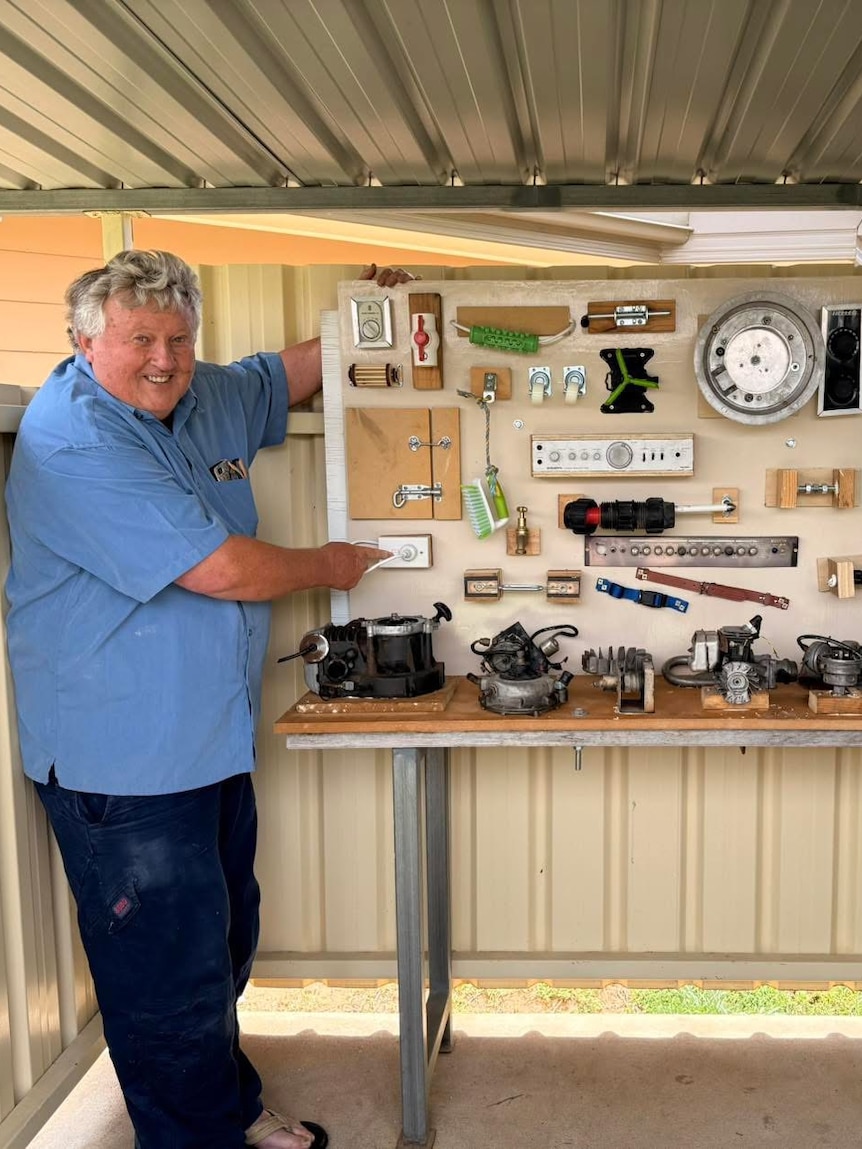 Spark plugs and an old lawnmower engine are helping dementia patients