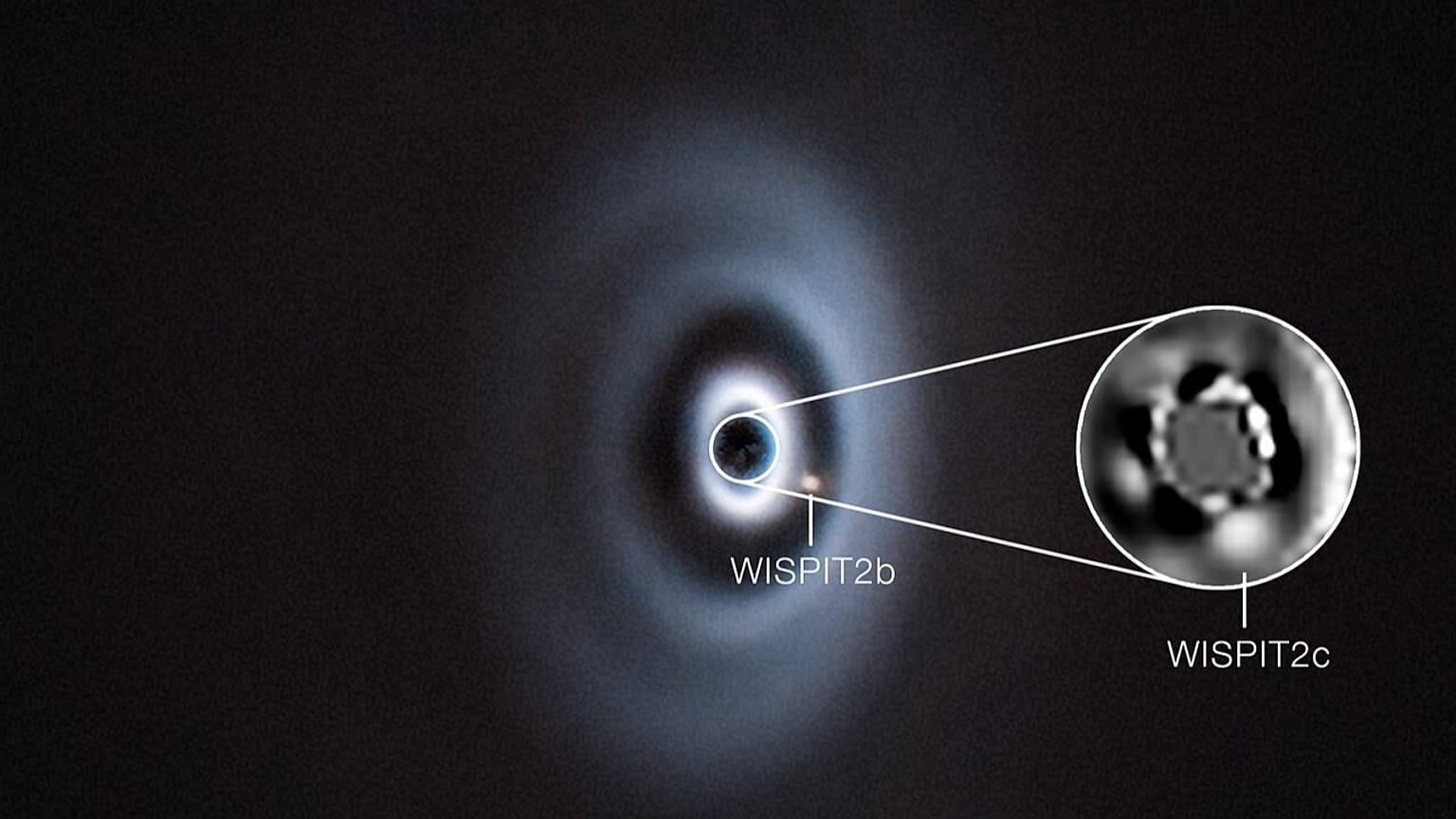 Astronomers have spotted two giant gas plants forming around a baby star in deep space