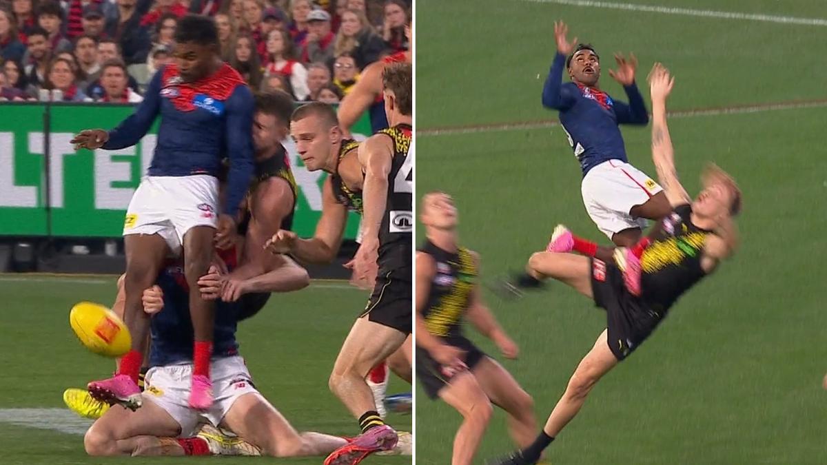 Kozzy Pickett puts on a show in Melbourne’s win over Richmond but high hit set to come under scrutiny