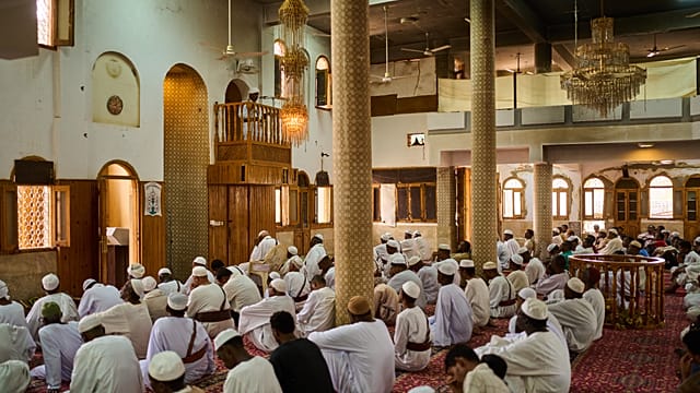War-damaged mosque offered shelter during fighting in the Sudanese capital