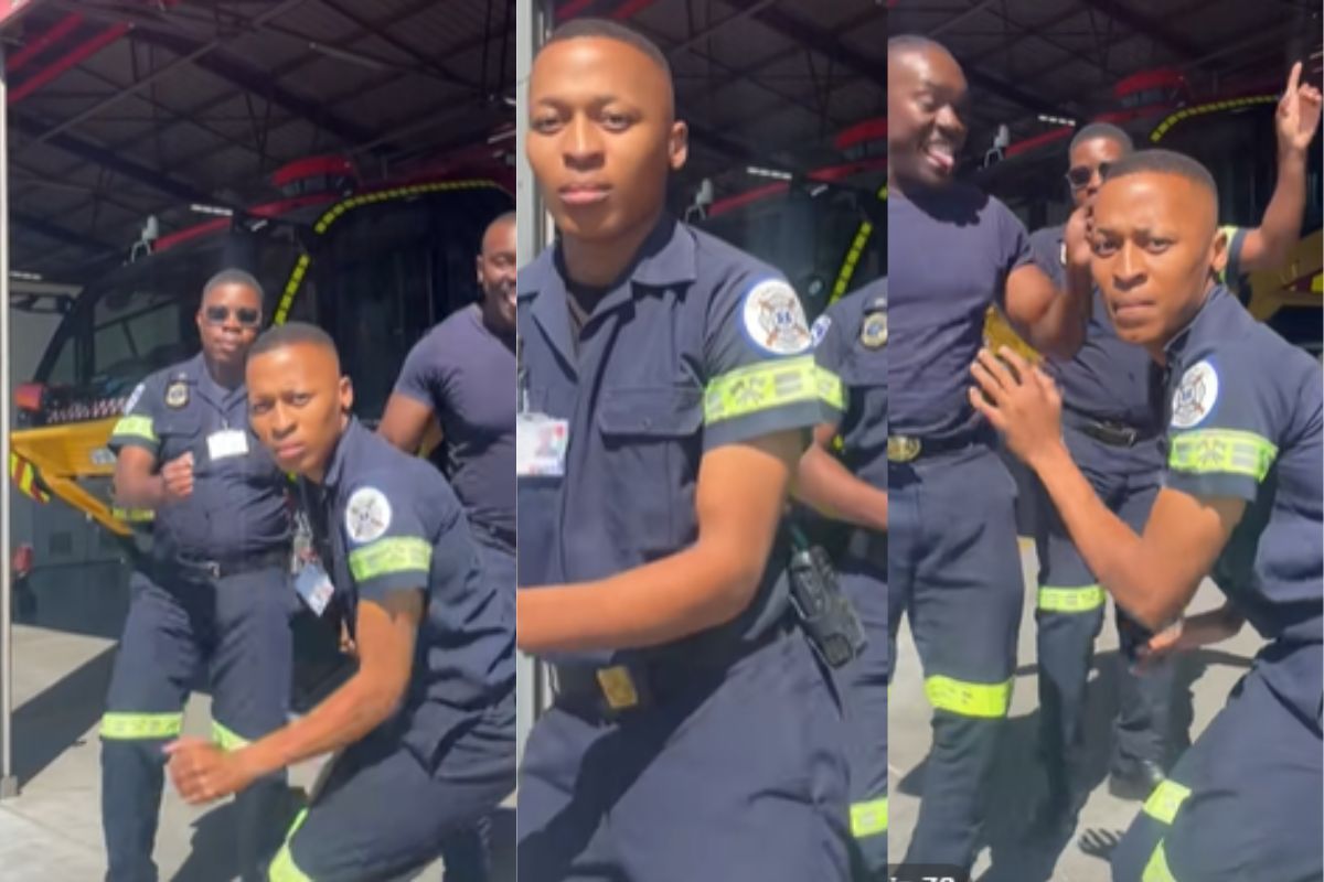 Mzansi firefighters go viral with energy-packed dance moves – WATCH