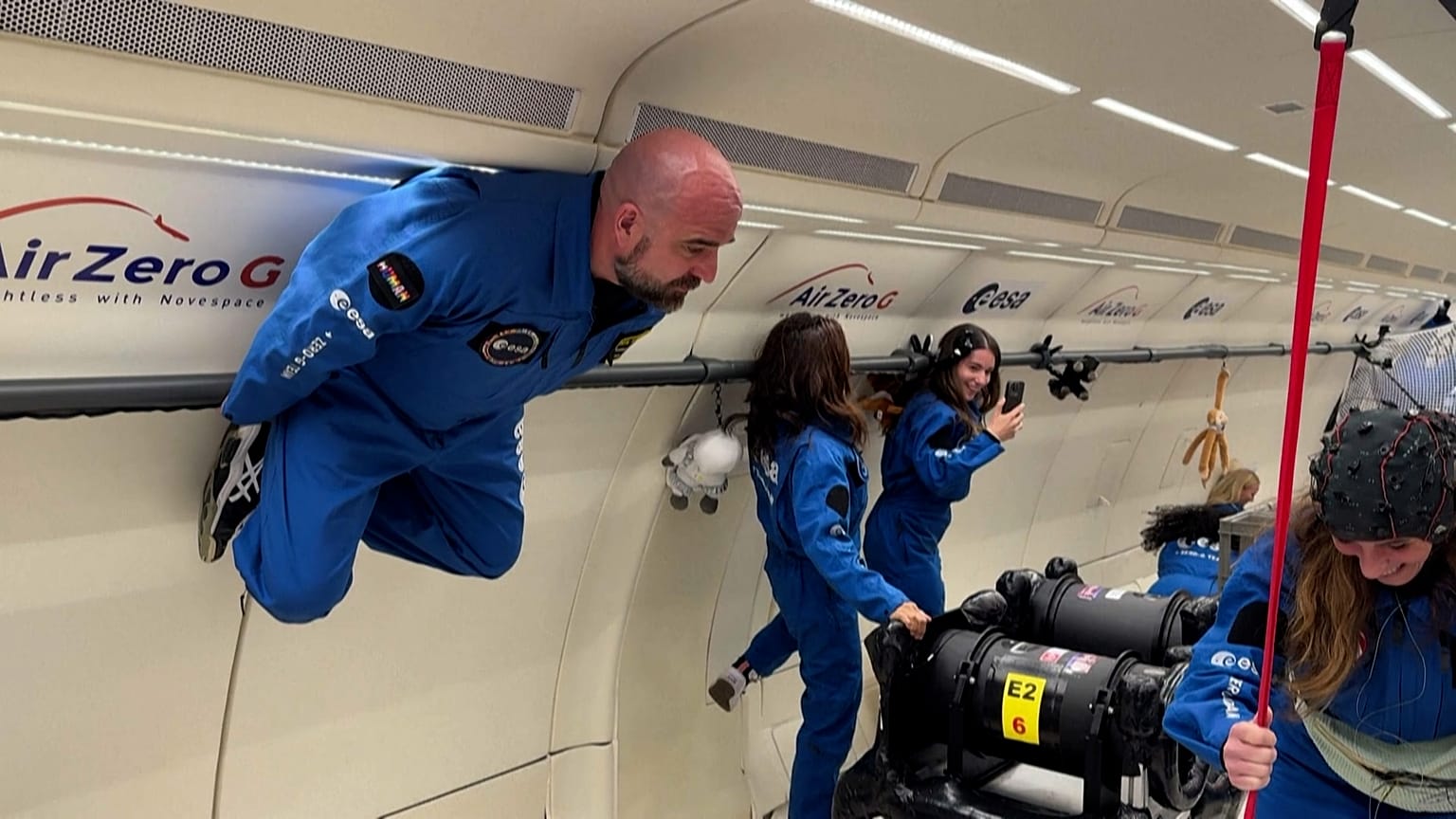 Inside Europe’s flying lab: Scientists study life in zero gravity aboard test aircraft in France