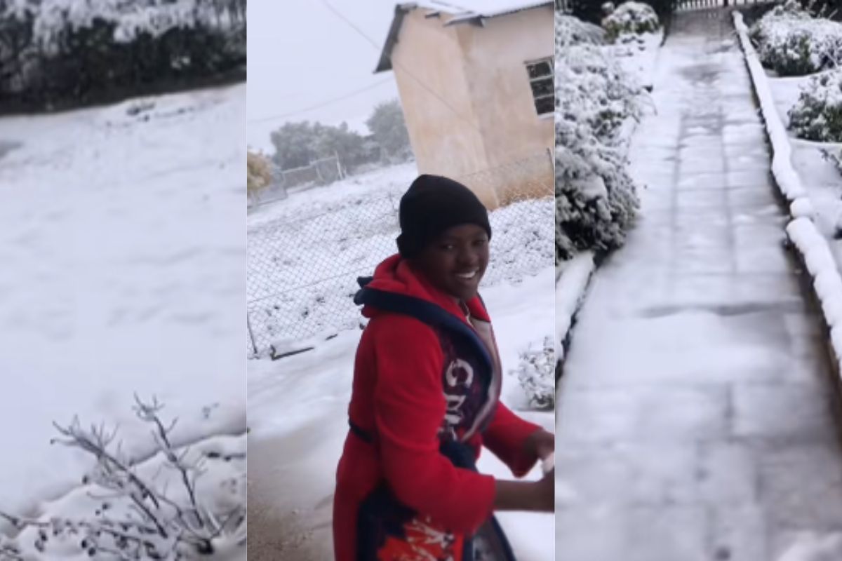 Northern Cape family’s ice-covered yard leaves Mzansi speechless – WATCH