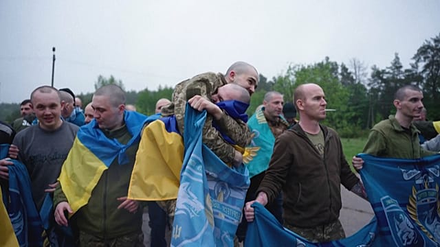 Watch: Ukraine and Russia swap 205 prisoners each in major exchange deal