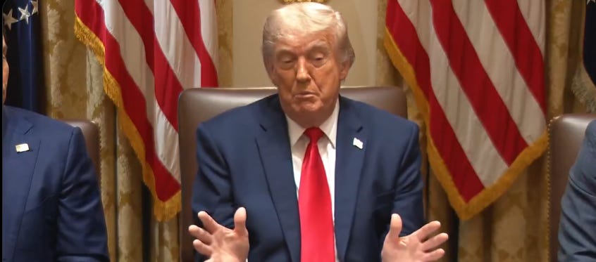 Cabinet Meeting Debacle: In Between Naps, Trump Blames Biden For The Lincoln Memorial