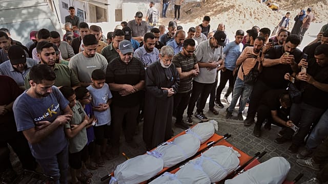 Gaza: Families mourn victims after overnight Israeli strikes that killed at least nine