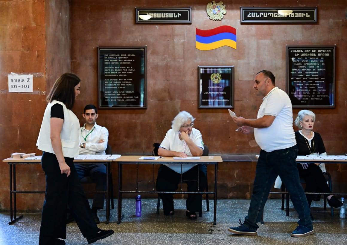 Pro-EU ruling party in Armenia claims victory in parliamentary election 