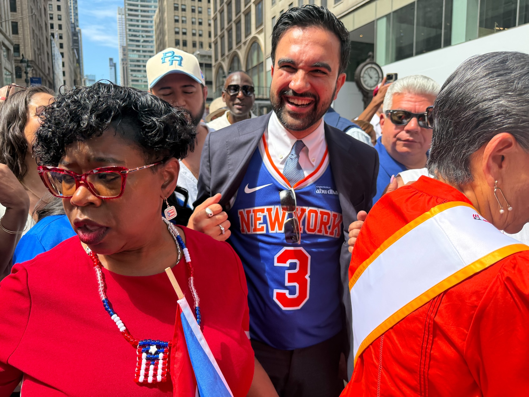 “It’s true, I am”: Mamdani reacts to viral “My mayor’s Muslim” chant after Knicks win NBA title