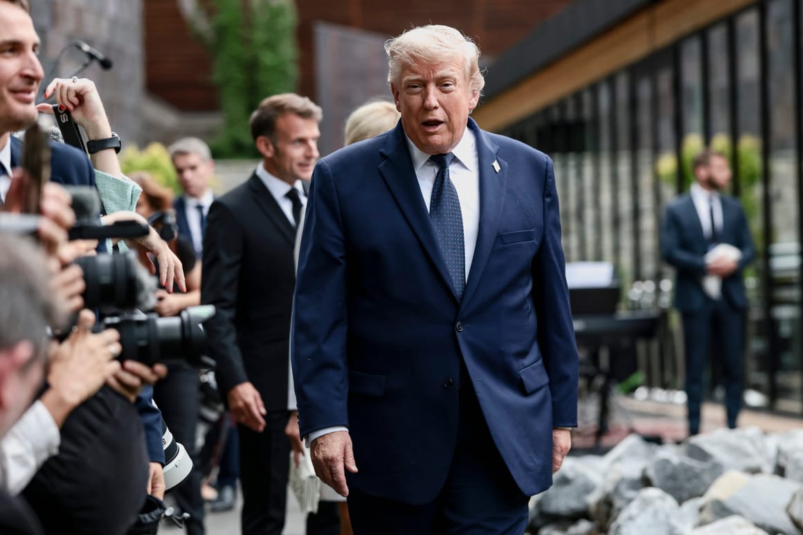 Trump offers Ukraine olive branch at G7 — with a price tag