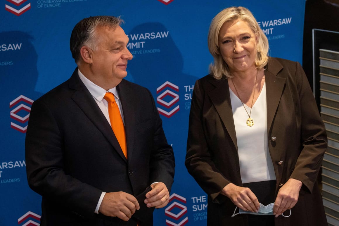 Orbán backs ‘legend’ Le Pen over Bardella as French far right presidential candidate