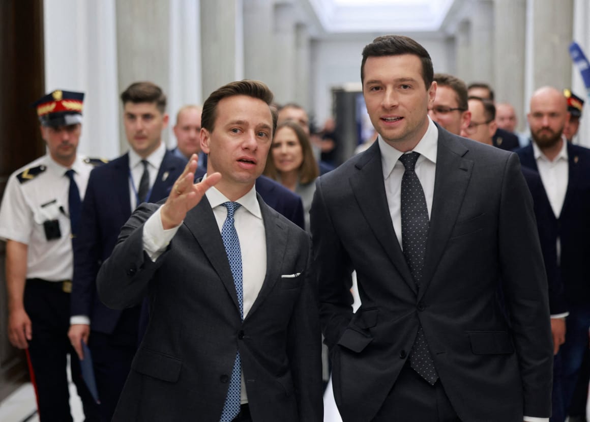 France’s far-right leader Jordan Bardella tours Poland in search for new allies