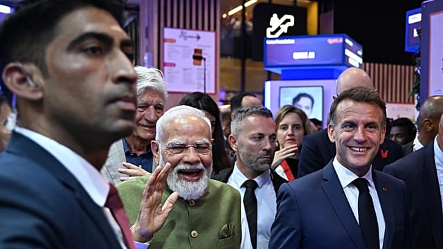 Macron and Modi tour Indian pavilion at France’s VivaTech