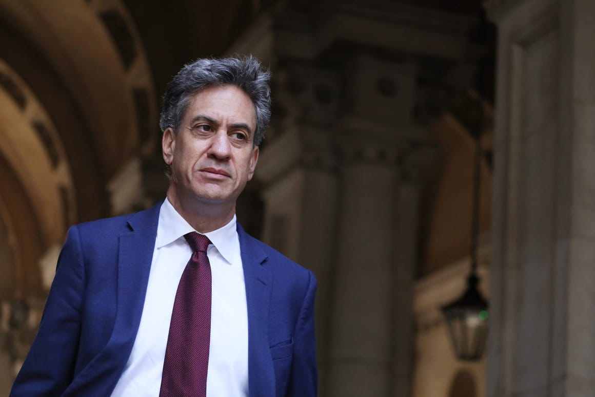 Miliband eyes a top job in Team Burnham. Just don’t mention the North Sea.