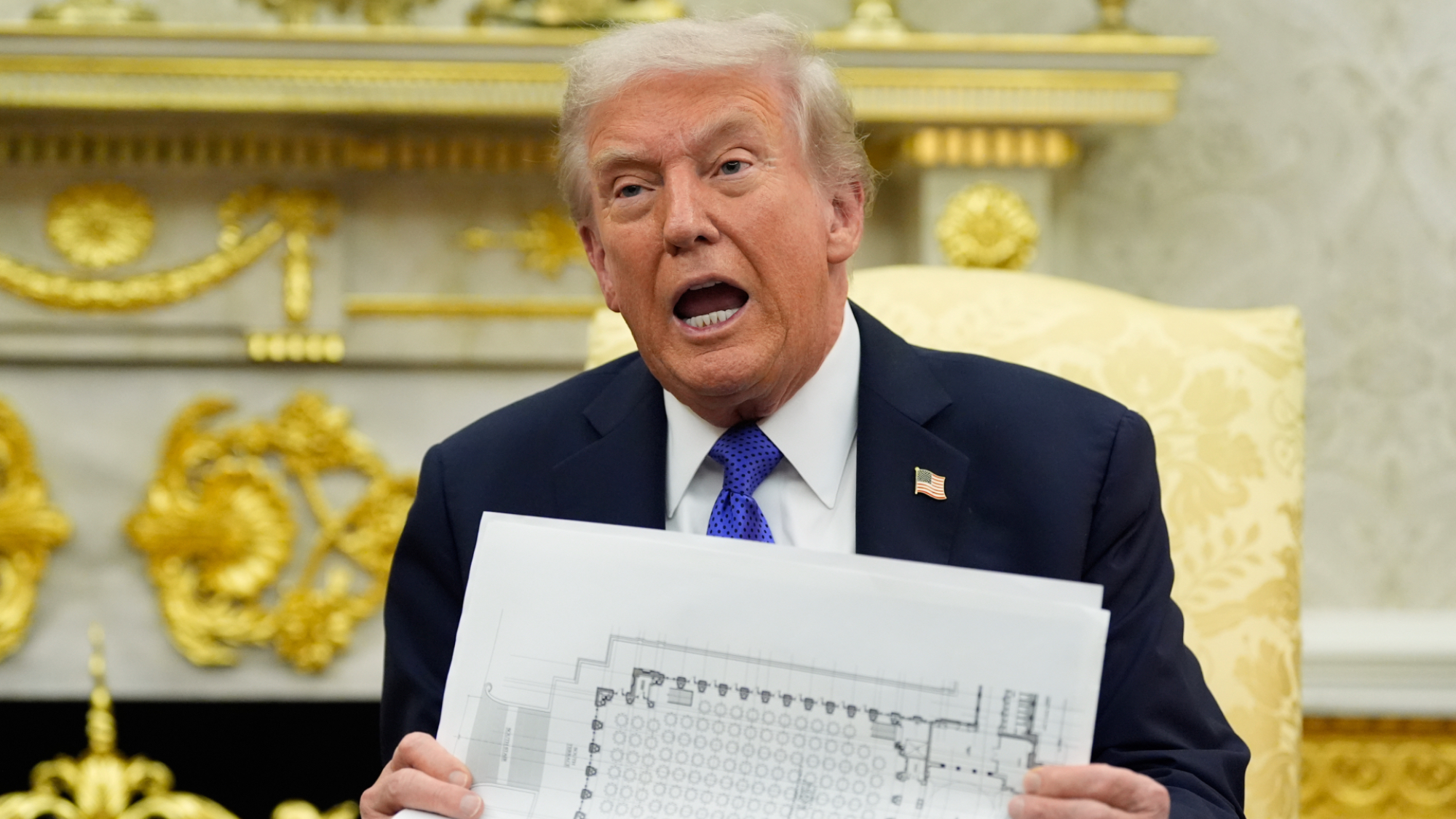 Trump’s Gilded White House Makeover Is All About Power