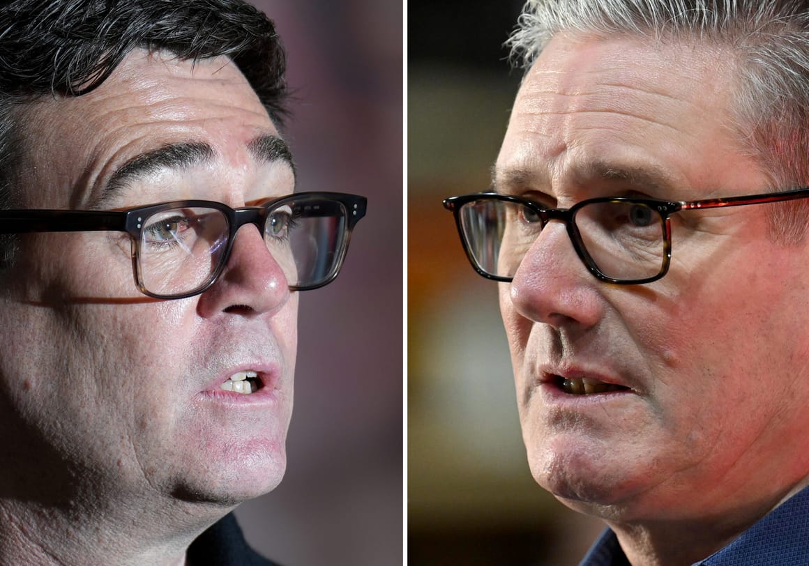 Starmer to reject plea from Burnham to join defense bank