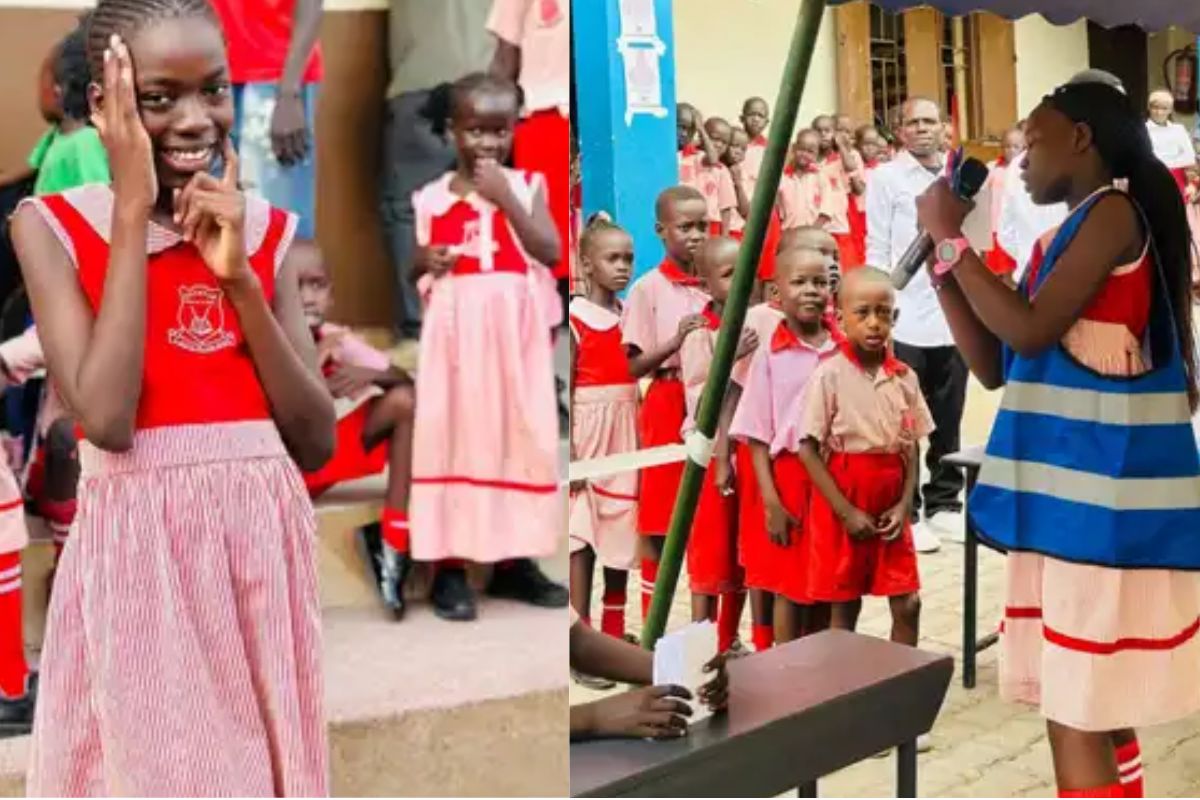 Schoolgirl goes viral after promising free meals if elected president – WATCH