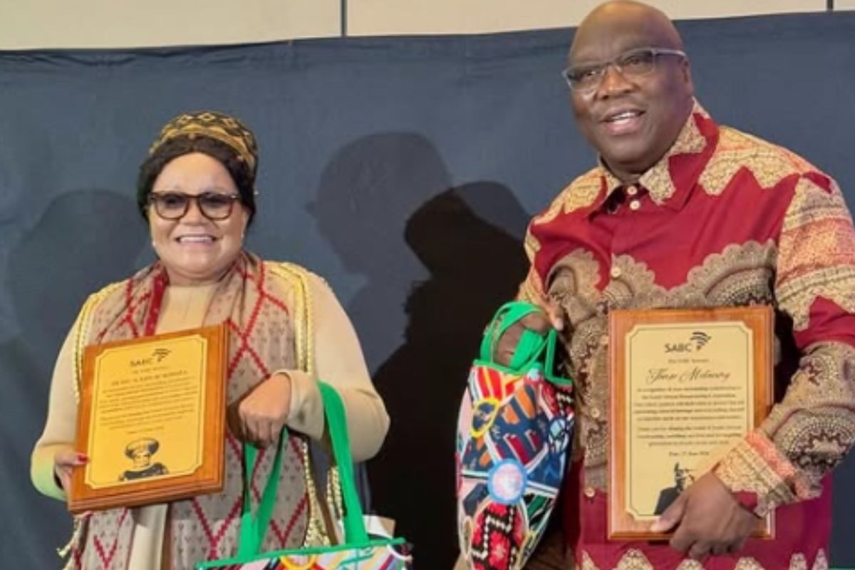 SABC honours Dudu Khoza and Thuso Motaung for ‘outstanding contributions’