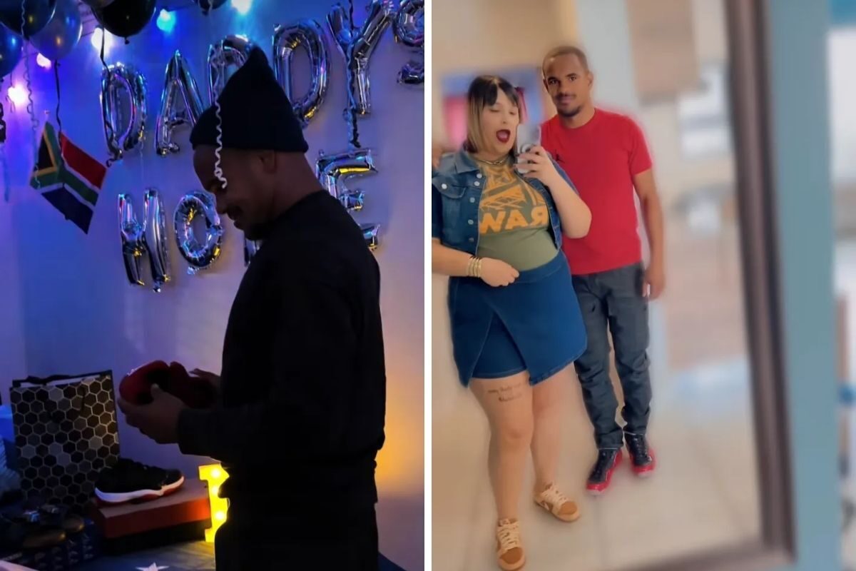 ‘Daddy’s home’: Bafana player’s wife throws welcome home party