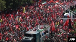 Khamenei Funeral Procession Begins With Heavy Security, Airspace Curbs In Tehran