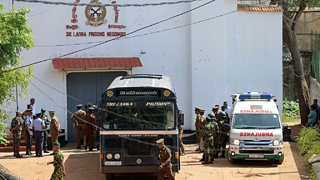 At least 23 people killed in Sri Lankan prison riot