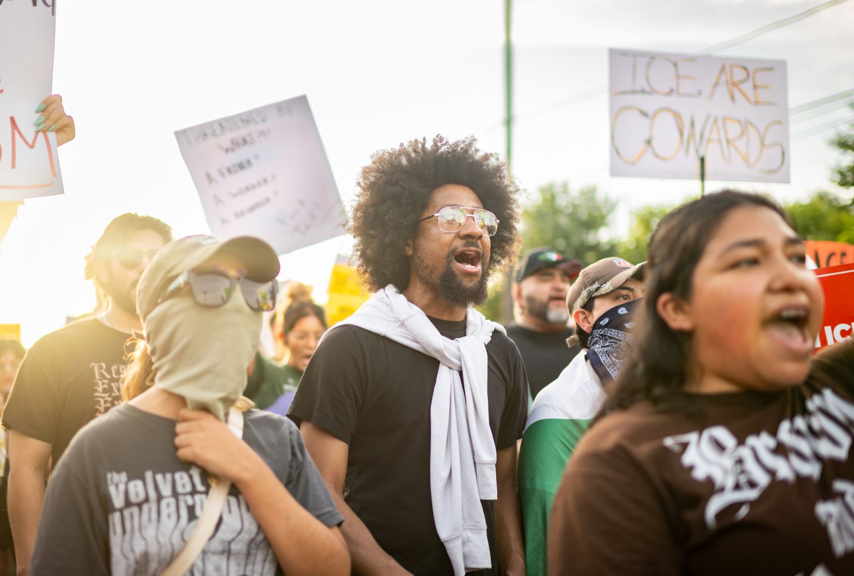Crowd demands justice for Houston man killed in ICE shooting