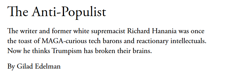 Editor’s Notes: Reactionaries Are Not Fun Weirdos