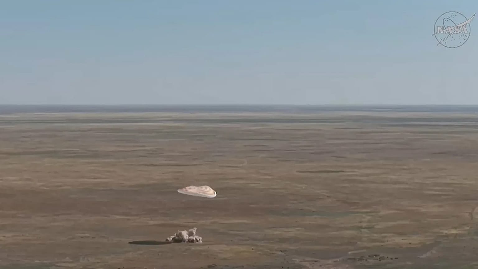 US-Russian space crew returns to Earth after eight months on ISS