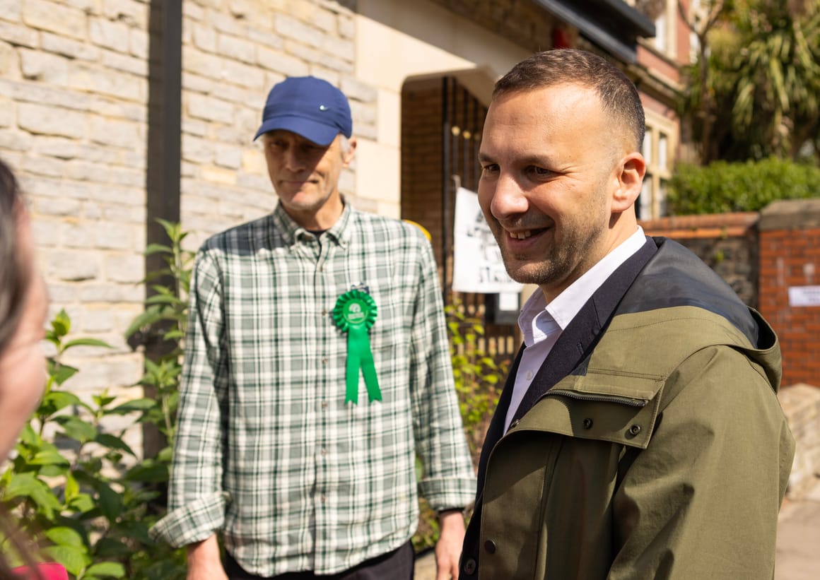UK Green leader reported to police over Farage guillotine post
