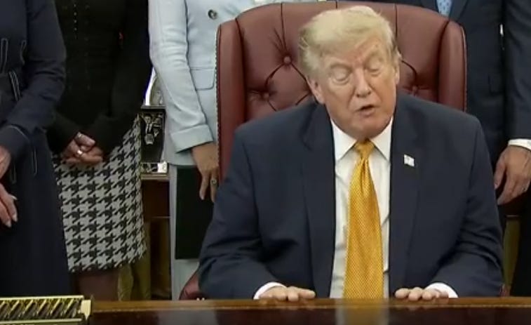 Trump Has A Complete Cognitive Meltdown In Front Of Reporters Over Reflecting Pool
