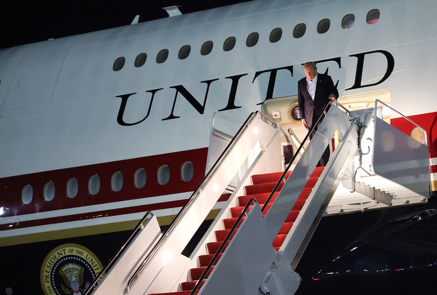 Trump performs disappearing act to avoid Iranian threat