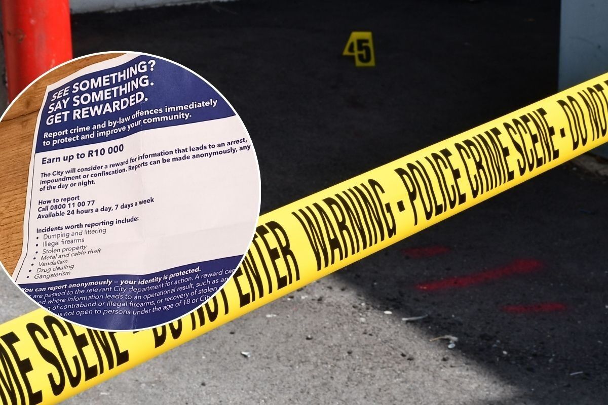The City of Cape Town wants to give you R10 000 to report crime