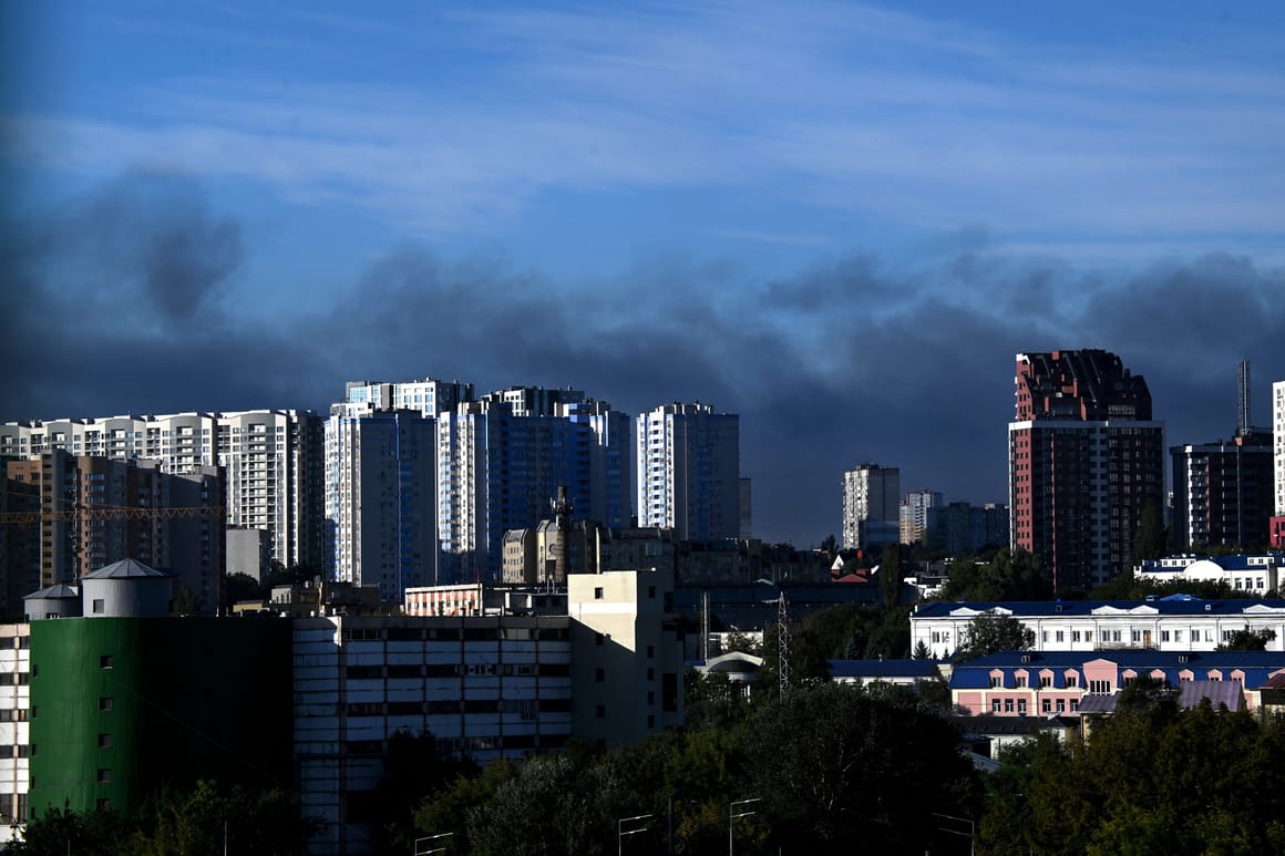 Russian drone strike hits security service headquarters in Kyiv