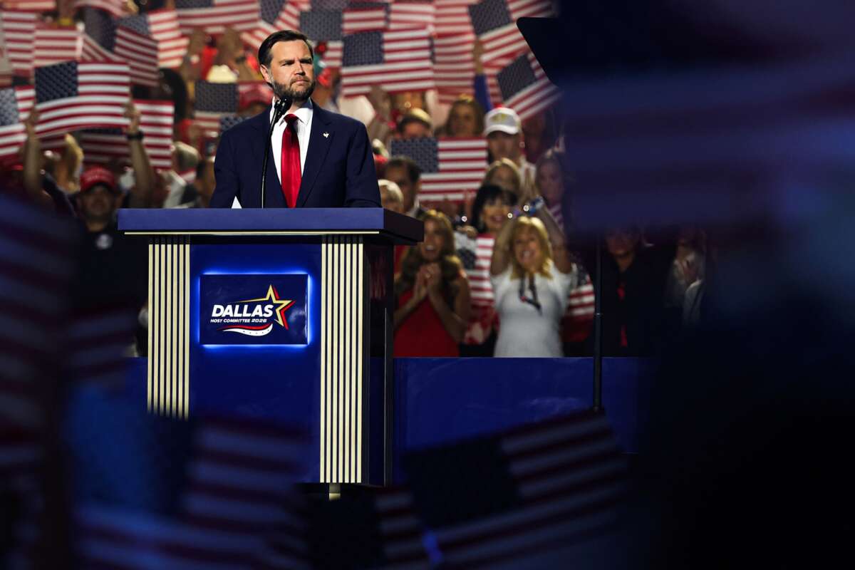 Vance Invokes Racist Tropes as GOP Convention Speakers Stoke Fear and Loyalty