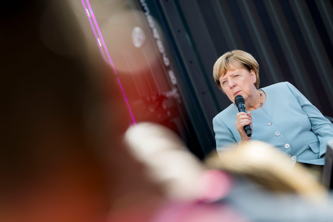 Merkel sidesteps German conservatives’ election losses as pressure mounts on Merz