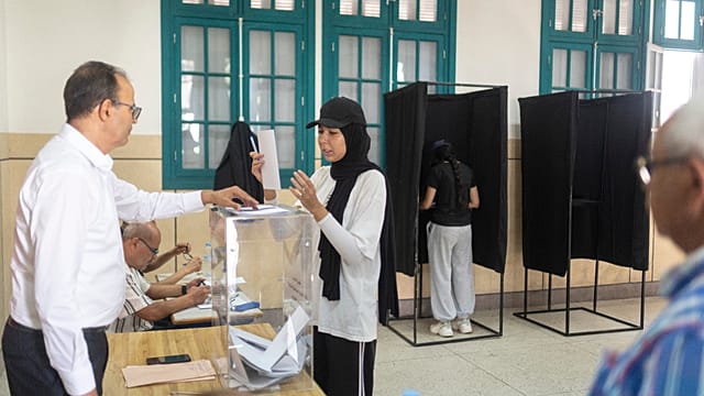 Morocco’s opposition leader casts vote in parliamentary election