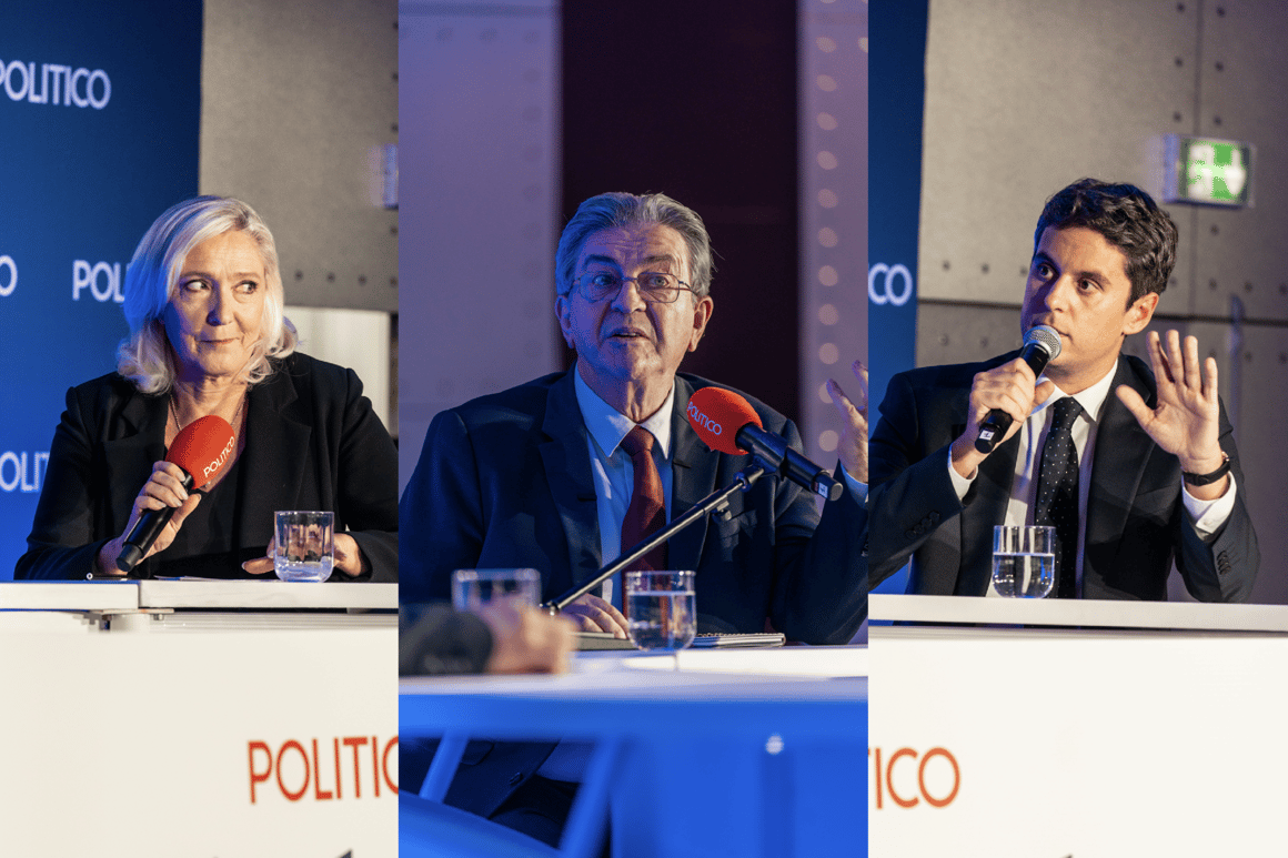 Le Pen, Mélenchon, Attal : les temps forts du sommet Playbook Paris Live de POLITICO 