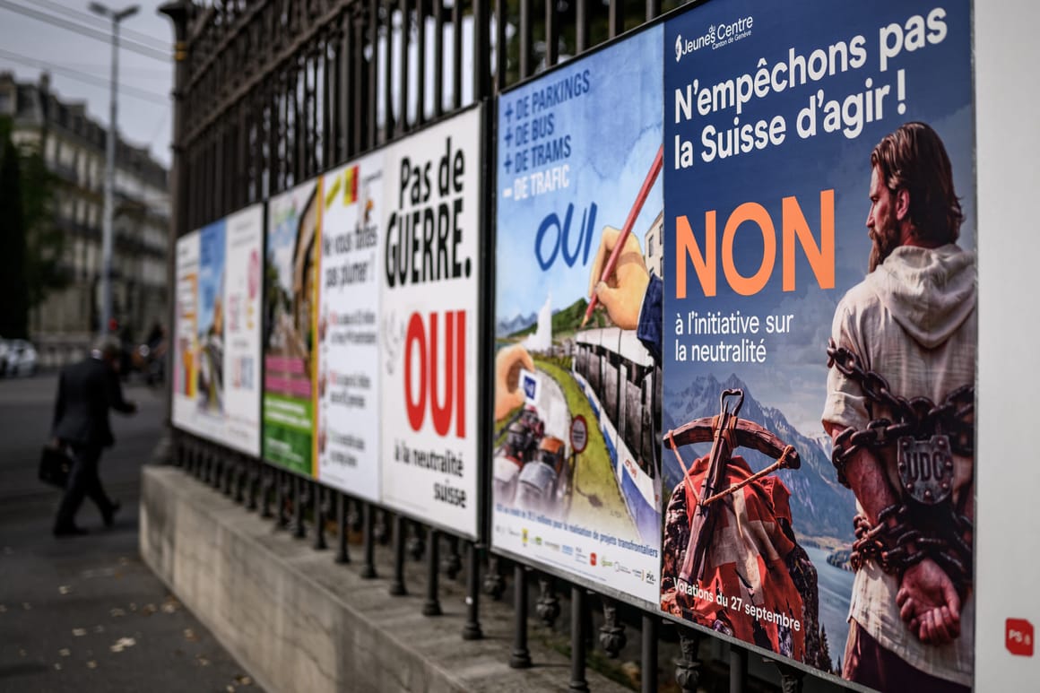 Swiss say no to hardening neutrality principle, safeguarding sanctions on Russia