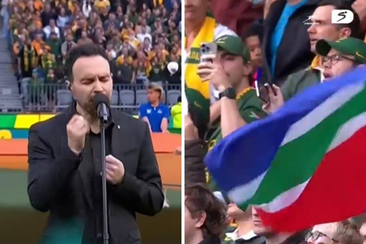 Twice as nice: Jesse Clegg sings the anthem again [video]