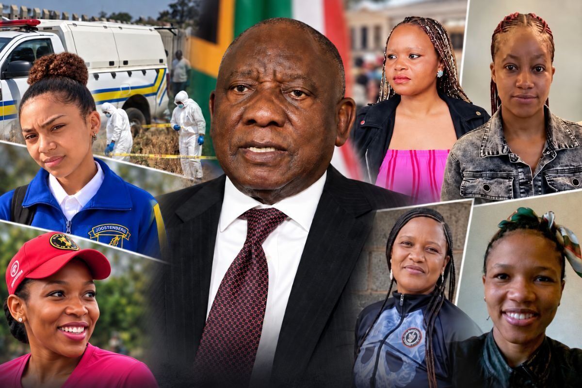 ‘The nation is angry’: Ramaphosa names slain women and girls